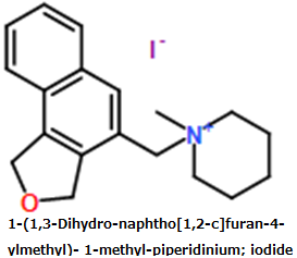 CAS#1-(1,3-Dihydro-naphtho[1,2-c]furan-4-ylmethyl)- 1-methyl-piperidinium; iodide